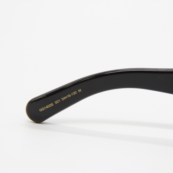 NEW GUCCI SUNGLASSES GG1403S 001 BLACK EYEWEAR - Picture 8 of 11